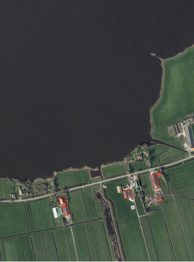 Asbestdetectie door AI in luchtfoto’s.